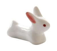 Mbiyhgta Bunny Chopstick Holder - Adorable Ceramic Cutlery Rest, Spoon Fork Organizer for Dining Table, Kitchen Home | Flatware Support for Desktop, Restaurant, Hotel, Table Setting Tableware Displ