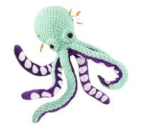 Mbiyhgta de Perro Octopus: Mascota de Peluche chirriante, Remolacha Duradera, de Cachorro Interactivo | Diseño de Pulpo Colorido Suave para masticadores agresivos pequeños Perros medianos Entre