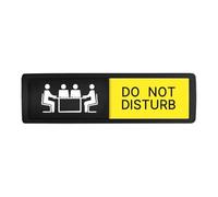 Mbiyhgta Door Sign | Acrylic Sliding Double-Sided Status Display | Please Do Not Disturb Sliding Signs | for Home Bathroom Dorm 7.01x1.97 inches