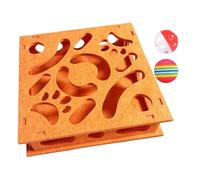 Mbiyhgta Puzzle Toys for Cats - Laberinto de entrenamiento de inteligencia, gatos que significan - Estimulando juguetes con campanas y pelota contra el aburrimiento para gatitos y personas mayores, pa