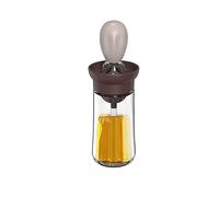 MBMB Pulverizadores de Aceite Cocina,Botella dispensadora de Aceite de Oliva de Vidrio,Botella de Aceite de Cristal,Botella Barbacoa Aceite,para Cocinar,Ensalada,Hornear,Pan, BBQ (Brown,1)