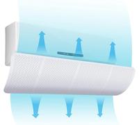 MBOOM Deflector de aire acondicionado de malla, panel de viento inverso del aire acondicionado, protector de aire acondicionado, evite soplar el aire acondicionado directamente, 90x27cm