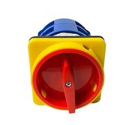 MBPAIHOP Interruptor de Leva de Cambio Universal con candado de 160 A LW26GS-160, Fuente de alimentación giratoria, Perilla de Encendido y Apagado, Control Maestro de Aislamiento(3P 12Terminals)