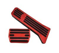 MBPBVRVAF 1 Uds Almohadilla Pedal Coche Cubierta Freno Pedalera Antideslizante para EX30 2024 2025 Embellecedor Pedales(Red)