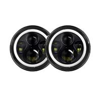 MBPBVRVAF Faros Principales 2 Unidades para Land para Rover para Defender para Coche Urbano 80W Negro 7 "Faro Led Conjunto De Faros Redondos De 7 Pulgadas(2)