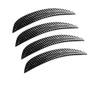 MBPBVRVAF Salpicaduras Faldillas 4 Unids/Set Universal Curvada Tira Antiarañazos Rueda Coche Ceja Arco Embellecedor Lateral Guardabarros Pegatina Labio Accesorio Exterior Guardabarros(2)