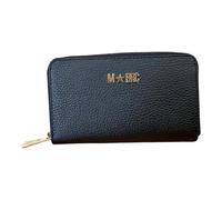 MBRC Cartera mujer abanico con compartimentos 16 tarjetas T615, Negro , L, Contemporáneo