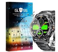 MBROS Compatible para [3 Pedazo Protector] 9H Protector De Pantalla De Cristal Templado Compatible para Smartwatch ESFOE 2024 Reloj Inteligente Hombre 1.43" SML6-J (3 Pedazo Protector)