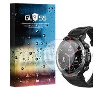MBROS Compatible para [3 Pedazo Protector] 9H Protector De Pantalla De Cristal Templado Compatible para Smartwatch IFMDA Reloj Inteligente Hombre 1,45" S100 (3 Pedazo)