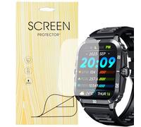 MBROS Compatible para [6 Pedazo Protector] Blando Protector Pantalla Compatible para Smartwatch NIIZERO Reloj Inteligente Hombre 2.0" KT01bk (6 Pedazo Protector)