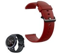MBROS Compatible para Moda Silicona Clásica Correa de Reemplazo Compatible para CMF by Nothing Watch Pro 2 Reloj Inteligente 1.32" D398 (Rojo)