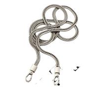 MBROS Correa de Cadena Moda Oro/Plata/Pistola Correa Negra 6mm Reemplazo Cartera Cadena Correa para el Hombro 100/120cm Correa para el Hombro