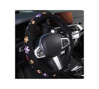 MBROS Cubierta Protectora Volante Funda Universal para Volante Coche de 14,5 a 15 Pulgadas Protector para Volante con Estampado Flores Accesorios para Coche Funda para Volante 37 a 38 cm Cubrevolante