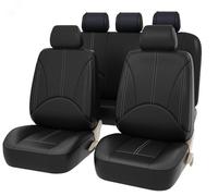 MBROS Fundas Asientos Coche Cuero para Honda Accord 8.Generation 2008-2013, Impermeable Completo Juegos Cubreasientos Protectores Interior Accesorios,A Black