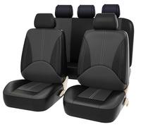 MBROS Fundas Asientos Coche Cuero para Nissan Qashqai (J10) 1. Gen 2008 2009 2010 2011 2012 2013, Impermeable Completo Juegos Cubreasientos Protectores Interior Accesorios,G Black Grey