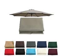 MBROS Paño de reemplazo de Paraguas Universal 6 Brazos/8 Brazos Mesa de Mercado Paraguas Toldo Jardín Parasol Cubierta de Dosel, más de 10 Colores