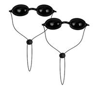 MBSIVSA 2 Piezas Gafas de Eclipse Solar, Gafa de Seguridad Ajustables Protección, Protector Ocular UV Light Protectores