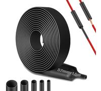 Mbsomnus 4:1 Tubo Termoretractil para Cables Ø52 mm 1.5 M Impermeable Aislamiento Funda Termoretractil para Cables para Aislar Cables Conexiones Soldadas