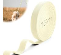 Mbsomnus Cinghia Fissaggio 15m×30mm Cinghia per Valigia in Polipropilene Crema Fettuccia per Borse Impermeabile Cinghie Portapacchi Tagliabile Fettuccia Nylon per Cintura Cinghie Fai Da Te Zaini Borse