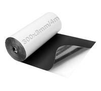 Mbsomnus Espuma de Neopreno de Celda Cerrada 300 mmx3 mmx4 m Láminas de Espuma Autoadhesiva Multifuncional Espuma Adhesiva Negra de Goma para Protección de Muebles Relleno Huecos DIY Manualidades