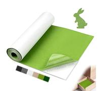 Mbsomnus Fieltro Adhesivo 1 mm Moqueta Adhesiva Coche 230x40 cm Terciopelo Adhesivo Verde Hierba para Chair Leg Cajas de Regalo Revestimiento de Techo de Caravana Forro Muebles Cajones