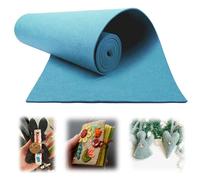 Mbsomnus Fieltro Rollo 3 mm x30 cm x300 cm Fieltro Estera Tela de Fieltro Azul Claro Fieltro por Metros Poliéster Fieltro Esteras para Bricolaje Bolsa de Almacenamiento Patchwork Costura
