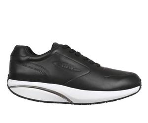 MBT-1997 Leather Winter Zapatillas Casual para Mujer. Deportivas de Vestir Anatómicas y Cómodas. Calzado Fisiológico Confort y Estabilidad con Suela Curva. Sneakers de Piel con Cordón. Color Negro