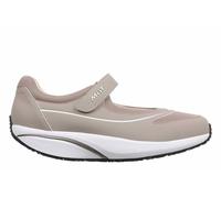 MBT BARIDI 2 Bailarinas de Mujer. Zapatos para Caminar Anatómicas y Cómodos. Calzado Fisiológico Confort y Estabilidad con Suela Curva. Manoletinas Casual con Cierre adherente. Color Gris