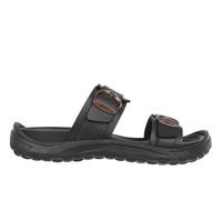 MBT FUJI II Sandalias para Hombre en Piel. Calzado Ligero y Cómodo de Primavera Verano. Calzado Fisiológico de Confort y Estabilidad. Sandalias de Recuperación para Vestir Estilo Moderno. Color Negro