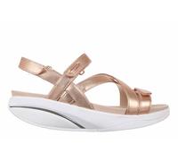 MBT KIBURI Sandalias de Vestir para Mujer en Piel de Oveja. Calzado Ligero y Cómodo de Primavera Verano. Calzado Fisiológico de Confort y Estabilidad. Sandalias elegantes estilo Moderno. Color Rosa