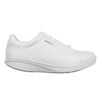 MBT KUNI LACE UP Zapatillas de Deporte para Hombre Estilo Moderno. Deportivas Caminar Anatómicas y Cómodas. Calzado Fisiológico Confort y Estabilidad con Suela Curva. Sneakers con Cordon. Color Blanco