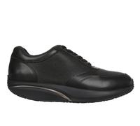MBT Nafasi 5 Zapatos de Vestir para Hombre Anatómicos y Cómodos. Calzado Fisiológico Confort y Estabilidad con Suela Curva. Zapatos Casual de Piel con Plataforma y Cordones. Color Negro