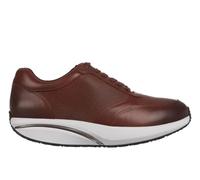 MBT Nafasi 5 Zapatos de Vestir para Mujer Anatómicos y Cómodos. Calzado Fisiológico Confort y Estabilidad con Suela Curva. Zapatos Casual de Piel con Plataforma y Cordones. Color Marrón