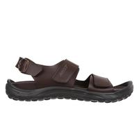 MBT NAGANO Sandalias para Hombre en Piel con Cierre Hebilla. Calzado Ligero y Cómodo de Primavera Verano. Calzado Fisiológico Confort y Estabilidad. Sandalias de Recuperación para Vestir. Color Marrón