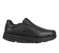 MBT Nishi 2 Zapatos de Vestir para Hombre Anatómicos y Cómodos. Calzado Fisiológico Confort y Estabilidad con Suela Curva. Zapatos Casual de Piel Sin Cordones con Plataforma. Color Negro