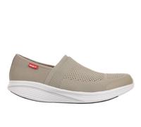 MBT NIWASI SLIP ON Zapatillas de Deporte para Hombre sin Cordones. Deportivas Caminar Anatómicas y Cómodas. Calzado Fisiológico de Confort y Estabilidad con Suela Curva. Sneakers Modernas. Color Beige