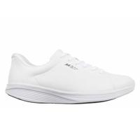 MBT SF-4000 Zapatillas de Hombre. Deportivas Caminar Anatómicas y Cómodas. Calzado Fisiológico de Confort y Estabilidad con Suela Balancín. Diseño en Cuero Sintético. Color Blanco