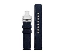 MBUIOPJ Compatible con el reloj deportivo for exteriores TIMEX Expeditionary Series T49963 T49905 T2N794 de lona de nailon con correa for hombre de 20 mm(Blue Asilver)