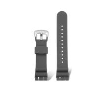 MBUIOPJ Compatible With Tissot Racing T115 Series Special Double Notch Watch Strap T115.417 Sports Silicone Rubber Men's Watch Chain Watchband 22mm(07 gray-silver)