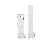 MBUIOPJ Compatible With Tissot Racing T115 Series Special Double Notch Watch Strap T115.417 Sports Silicone Rubber Men's Watch Chain Watchband 22mm(06 white-silver)