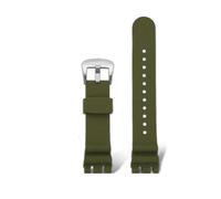 MBUIOPJ Compatible With Tissot Racing T115 Series Special Double Notch Watch Strap T115.417 Sports Silicone Rubber Men's Watch Chain Watchband 22mm(07 green-silver)