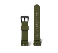 MBUIOPJ Compatible With Tissot Racing T115 Series Special Double Notch Watch Strap T115.417 Sports Silicone Rubber Men's Watch Chain Watchband 22mm(07 green-black)