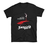MBWECWS Dario Argento Suspiria 1977 Film Poster - Limited Edition Black Tribute t-Tshirts Camisetas y Tops Black(XX-Large)
