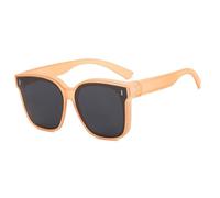 MBXLDGFD Gafas de sol para mujer, gafas de sol vintage Rivets Driving Men Shades UV400 Gafas de sol, naranja, talla única