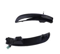 Mbxpxe Espejo Lateral Intermitente Intermitente LED Dinámico Espejo Retrovisor Para Kuga Para Escape Para EcoSport Para Focus 3 MK3 SE ST RS C-Max 2013-2019 Luz LED Señal Giro(Smoked black-Yellow)
