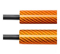 Mbxpxe Muelles Amortiguador Maletero para SsangYong para Musso para Q200 Pickup 2018-2024 para Rexton amortiguadores de Puerta Trasera Portón Trasero(Orange Carbon Fiber)
