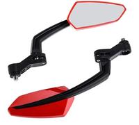 Mbxpxe Retrovisores Motocicleta Espejo retrovisor Lateral Universal para Motocicleta 2 Piezas Estilo Rojo Accesorios para Motocicleta Espejos Barra(Red)