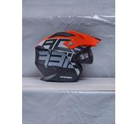 MC Acerbis Helmet Jet Aria Trial 2206 negrp Gris Naranja Talla S