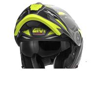 MC Casco Modular GIVI HPS X.27 Dimension Titanio Amarillo Fluor Talla M