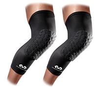 Mc David - 6446R - Media de compresión - Hexpad - Unisex adulto - Rodilleras deportivas -Previene lesiones de impacto - Muy Elásticas - Deportes Indoor - Negro - M